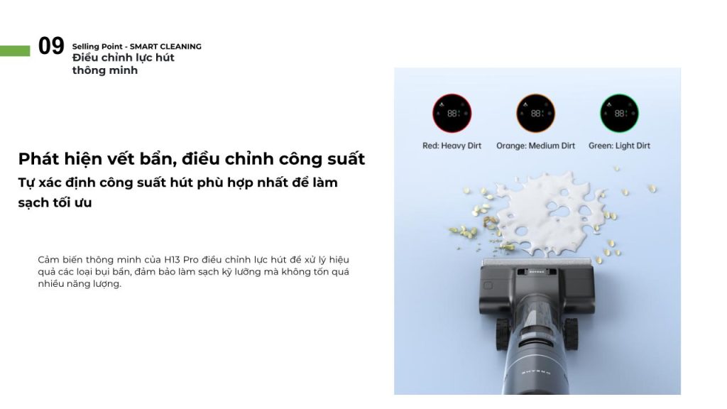 Đặc điểm máy hút bụi lau sàn khô & ướt cầm tay không dây thông minh Dreame H13 Pro