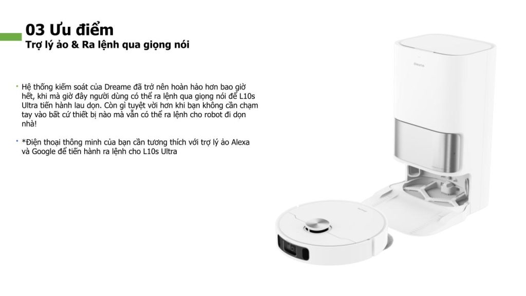 Đặc điểm robot hút bụi lau sàn thông minh Dreame L10s Ultra