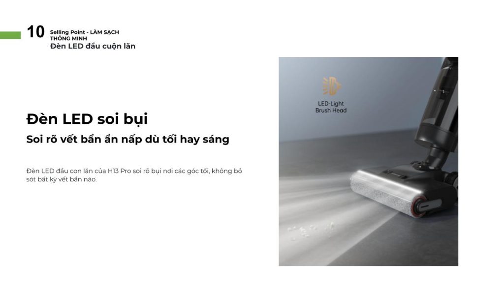 Đặc điểm máy hút bụi lau sàn khô & ướt cầm tay không dây thông minh Dreame H13 Pro