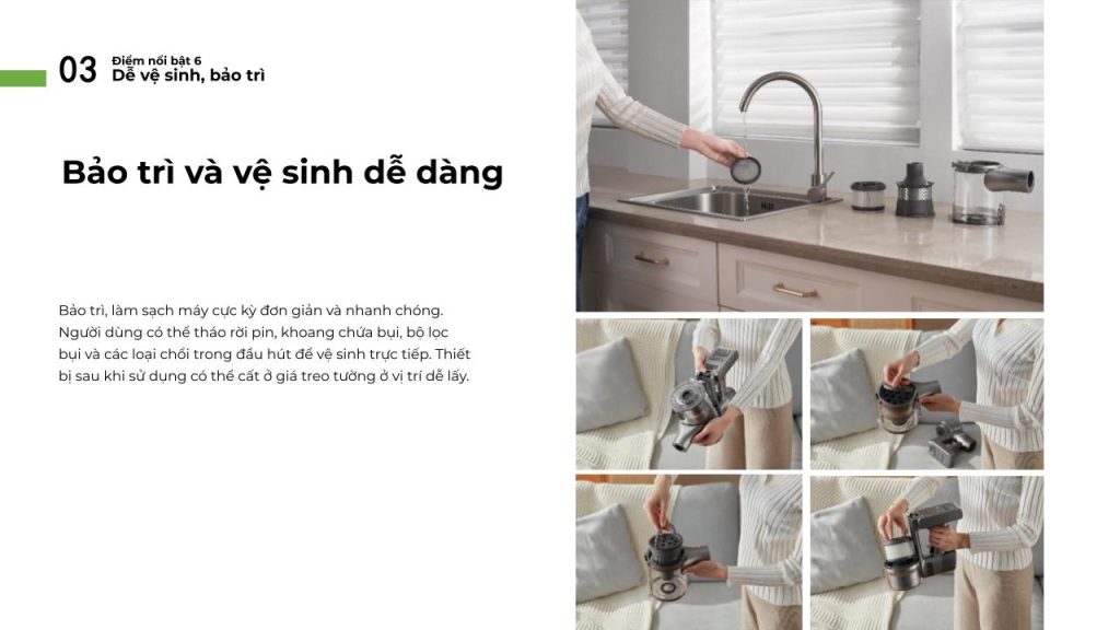 Đặc điểm máy hút bụi cầm tay không dây Dreame R20