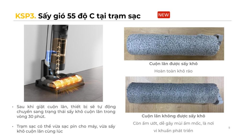 Dreame H12 Dual sấy gió 55 độ C