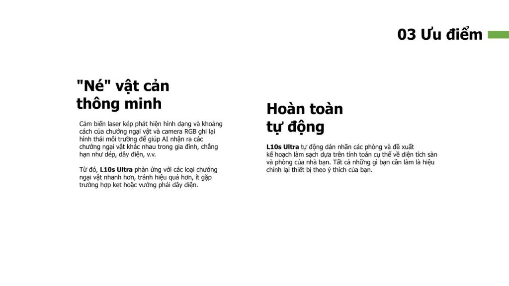 Đặc điểm robot hút bụi lau sàn thông minh Dreame L10s Ultra