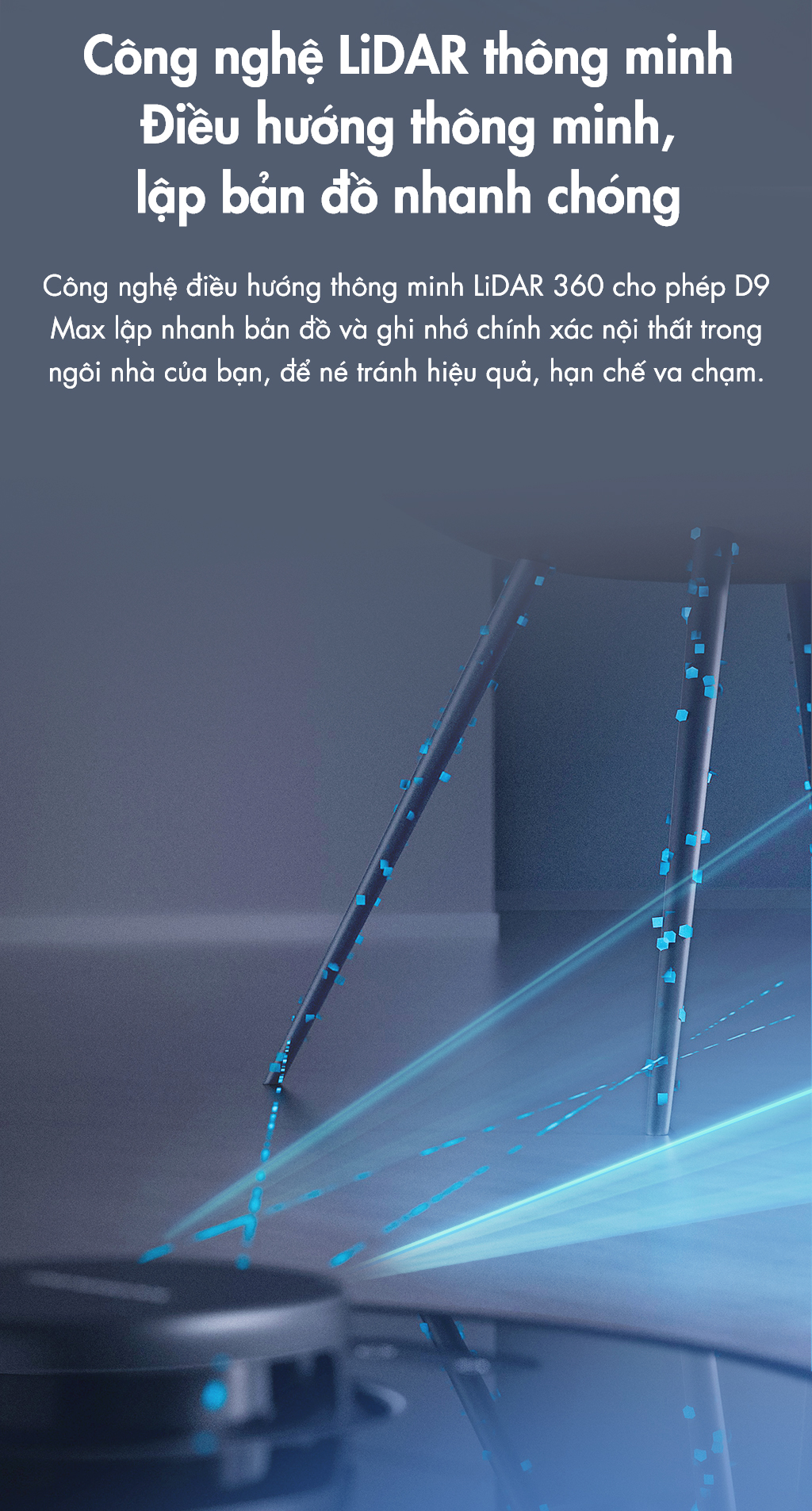 Đặc điểm robot hút bụi lau sàn thông minh Dreame D9 Max