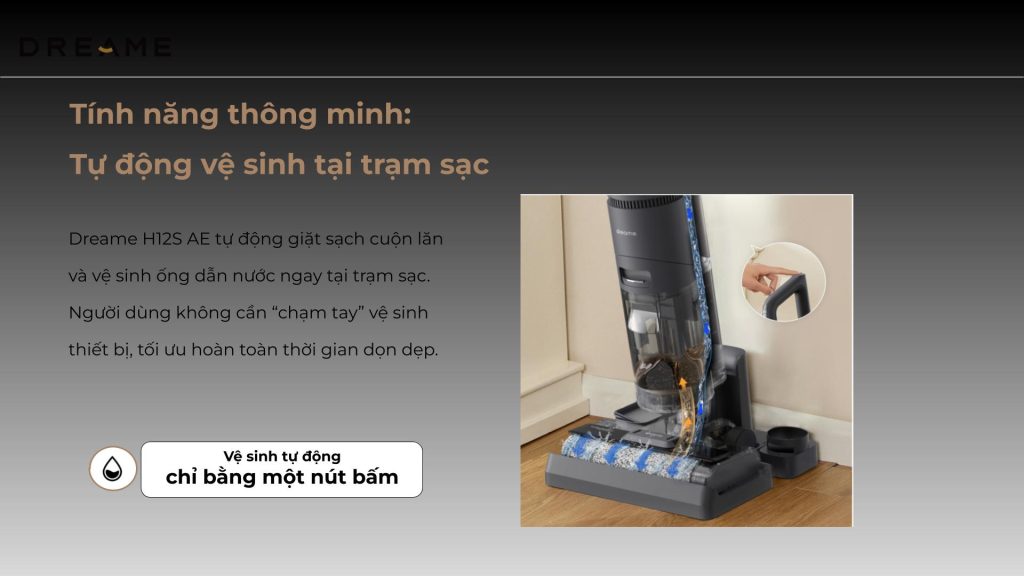Dreame H12S AE tự động vệ sinh