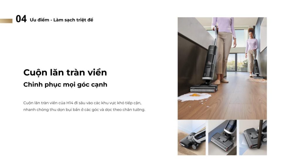 Cuộn lăn tràn viền của DREAME H14