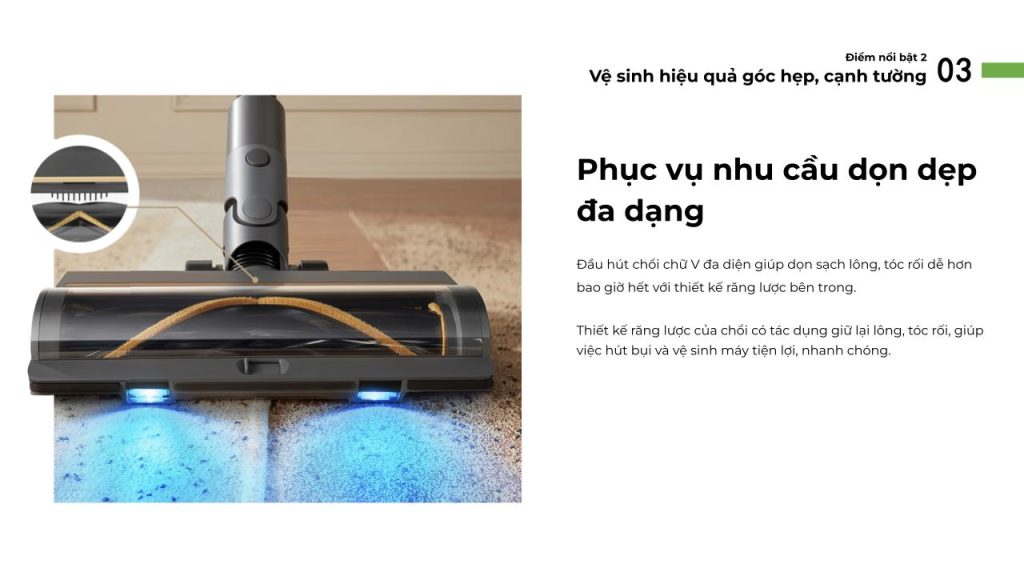 Đặc điểm máy hút bụi cầm tay không dây Dreame R20