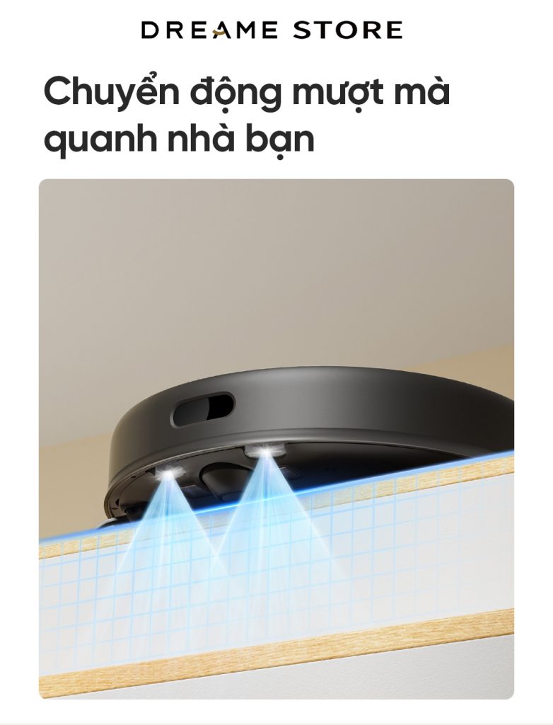 Dreame D9 Max gen 2 chống rơi cầu thang