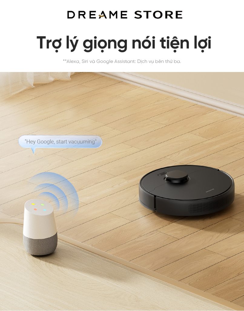 Dreame D9 Max gen 2 trợ lý giọng nói ảo