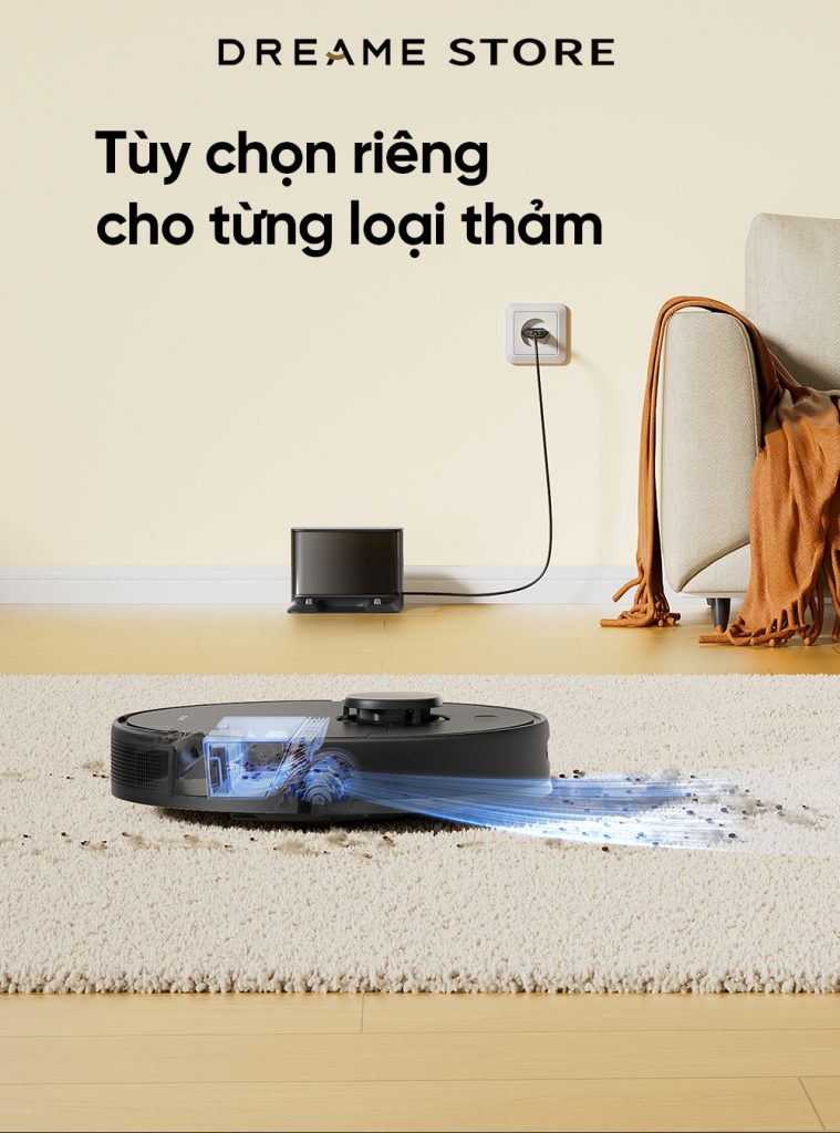 Dreame D9 Max gen 2 hút thảm hiệu quả
