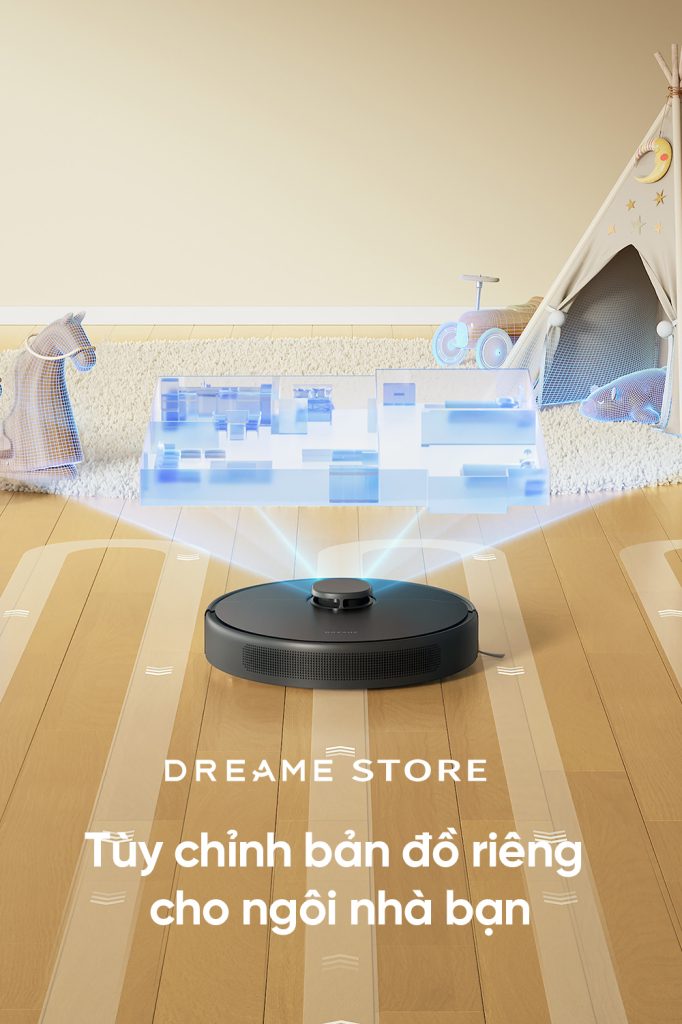 Dreame D9 Max gen 2 quét bản đồ hiệu quả