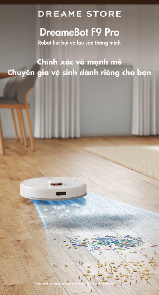 Dreame F9 pro robot hút bụi lau sàn thông minh