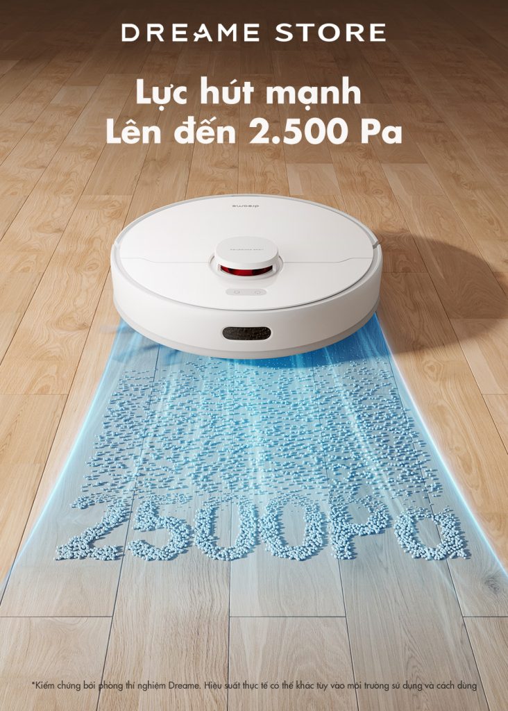Dreame F9 Pro lực hút mạnh 2.500 Pa