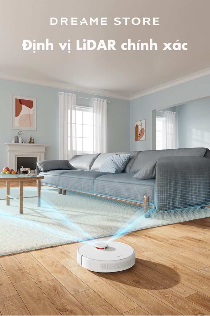 Dreame F9 Pro hệ thống định vị LiDAR