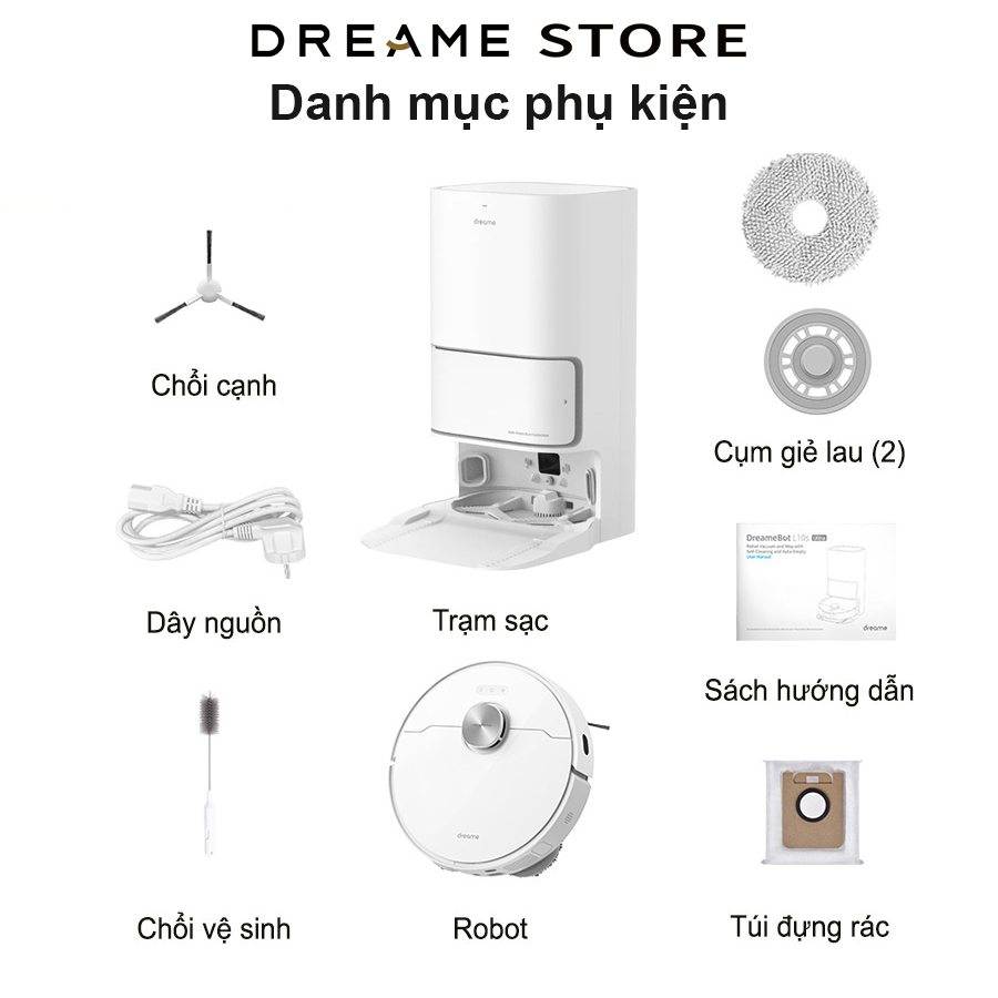 Dreame L10 Ultra danh mục phụ kiện