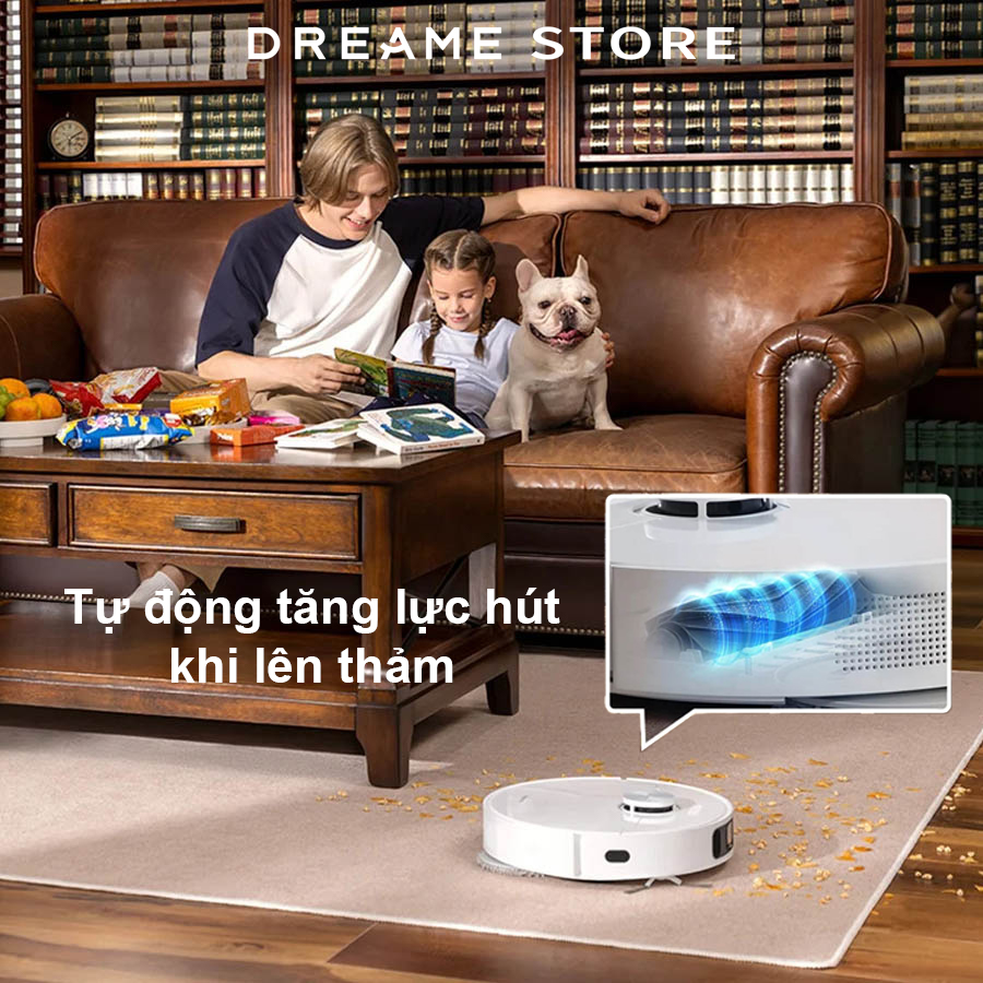 Dreame L10 Ultra hút bụi thảm dễ dàng