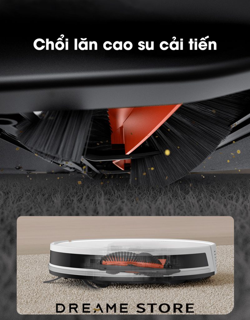 Mova E10 chổi lăn cao su cải tiến