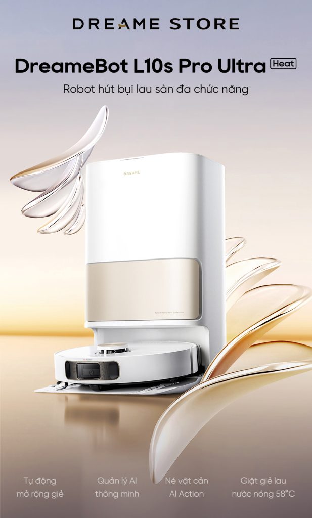 Dreame L10s Pro Ultra Heat - robot hút bụi lau nhà công nghệ nhiệt