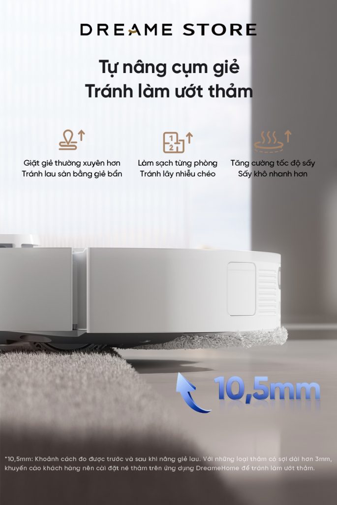 Dreame L10s Pro Ultra Heat - Tự nâng cụm giẻ
