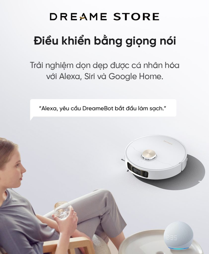 Dreame L10s Pro Ultra Heat - điều khiển bằng giọng nói