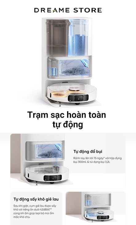 Dreame L10s Ultra Gen 2 - Trạm sạc hoàn toàn tự động