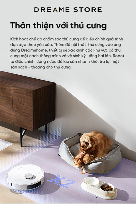 Dreame L10s Ultra Gen 2 - thân thiện với thú cưng