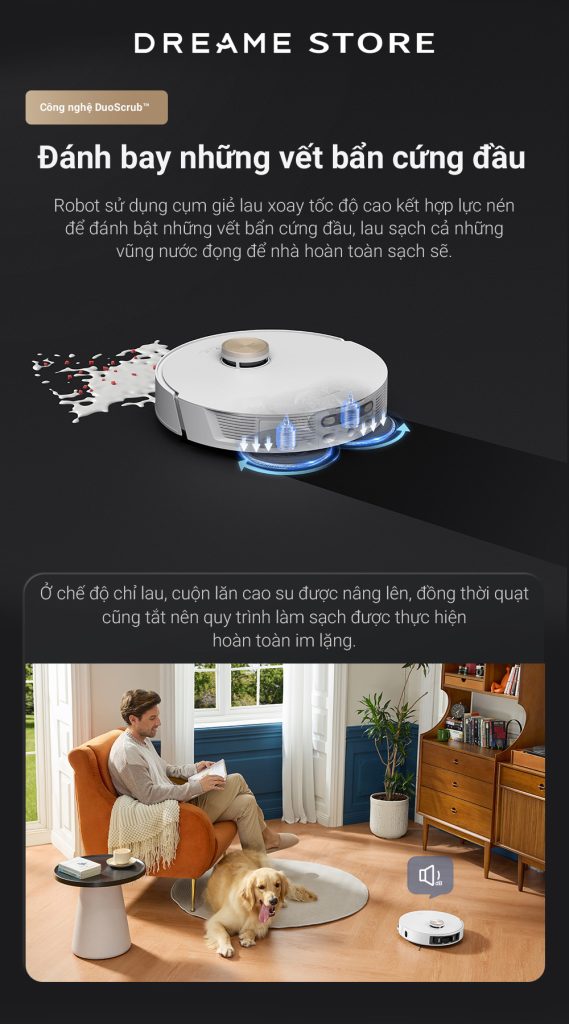 Dreame L20 Ultra - đánh bay vết bẩn cứng đầu