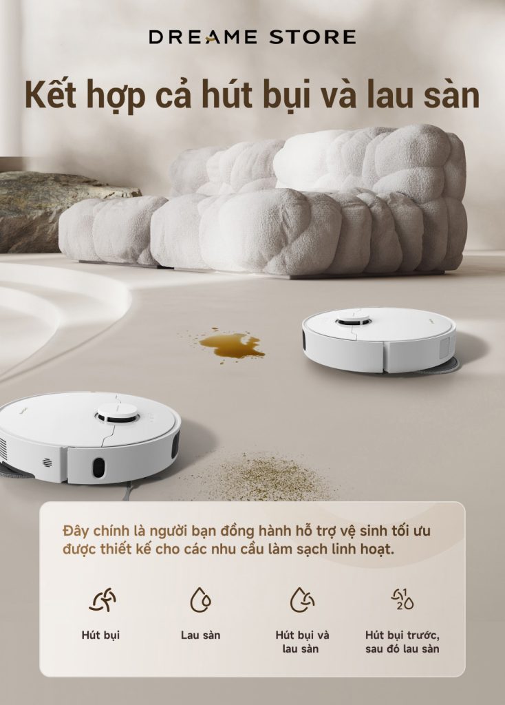 Dreame L30s Ultra -hút lau kết hợp