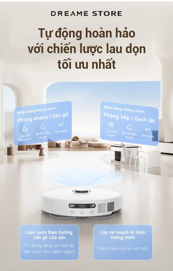 Dreame L30s Ultra - chiến lược lau dọn tối ưu