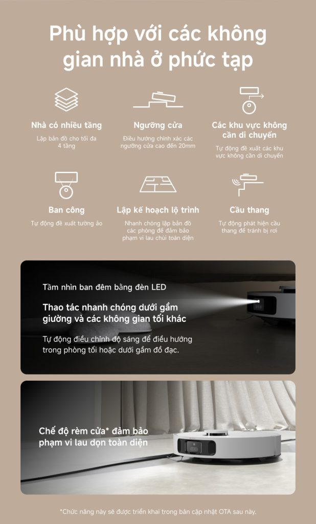 Dreame L30s Ultra - không ngại không gian phức tạp