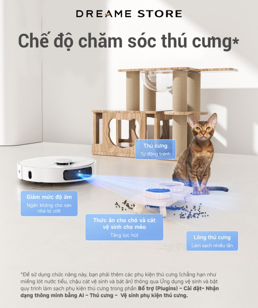 Dreame L30s Ultra - chăm sóc thú cưng