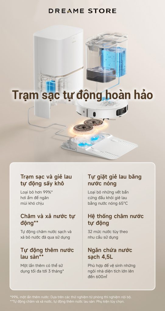 Dreame L30s Ultra - Trạm sạc tự động hoàn hảo