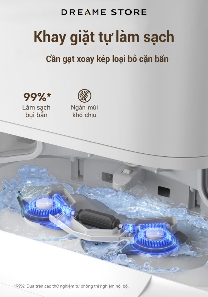 Dreame L30s Ultra - khay giặt tự làm sạch