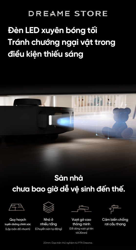 Dreame X30 Master đèn LED