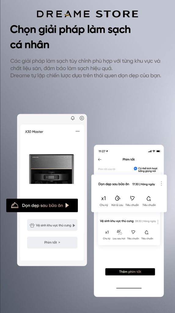 Dreame X30 Master tuỳ chỉnh cá nhân