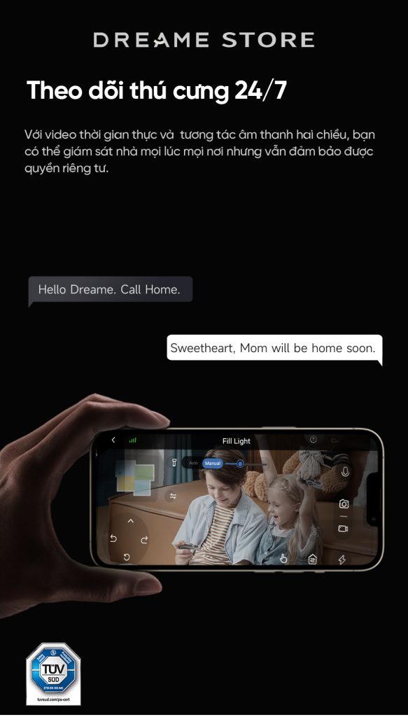 Dreame X30 Master theo dõi thú cưng