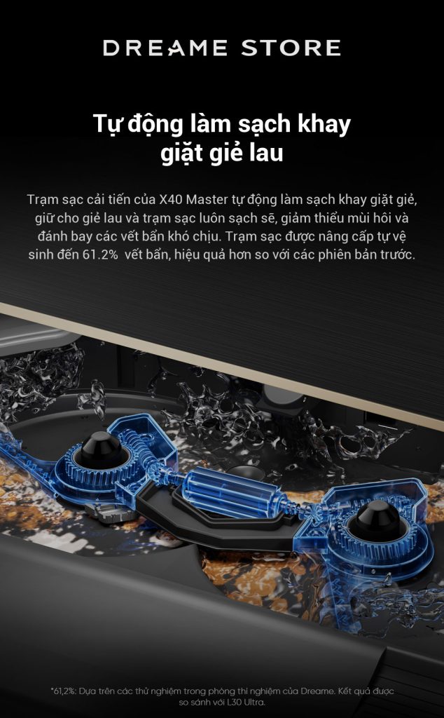 Dreame X40 Master - hút bụi lau nhà như chuyên gia