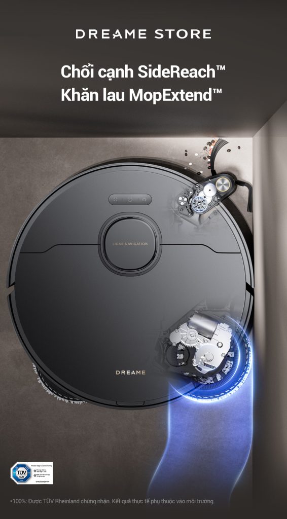 Dreame X40 Ultra - công nghệ SideReach