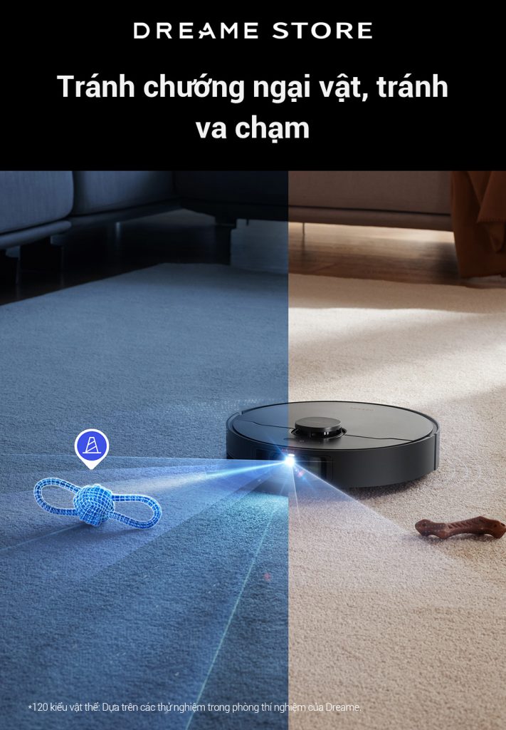 Dreame X40 Ultra tránh chướng ngại vật, tránh va chạm