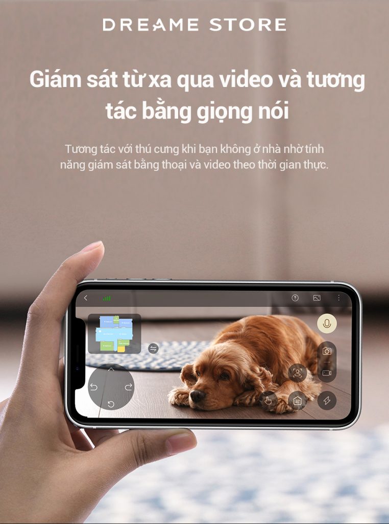 Dreame X40 Ultra giám sát từ xa qua video
