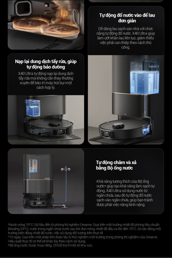 Dreame X40 Ultra - trạm sạc toàn năng 2