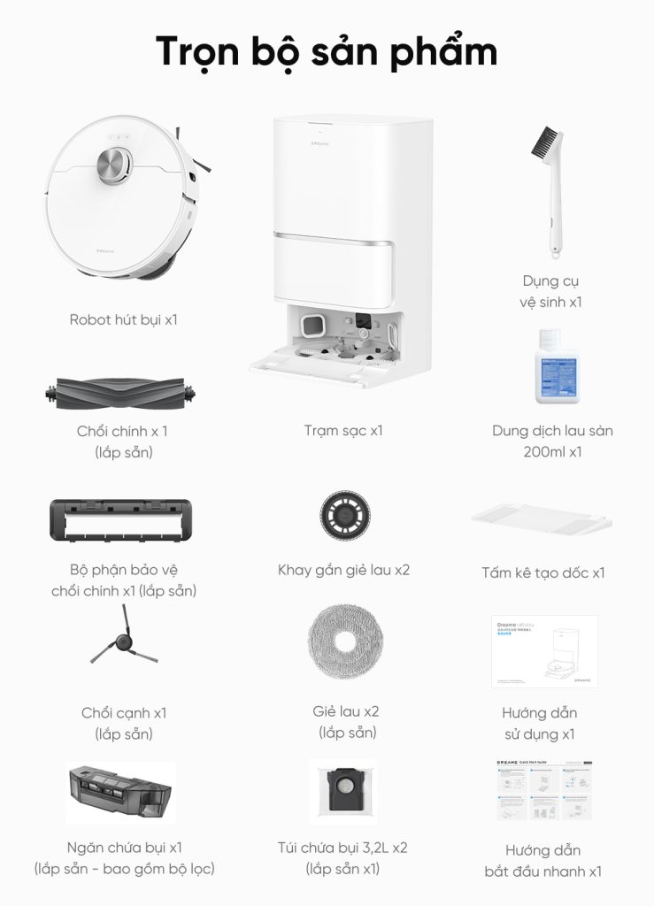 Dreame L40 Ultra trọn bộ sản phẩm