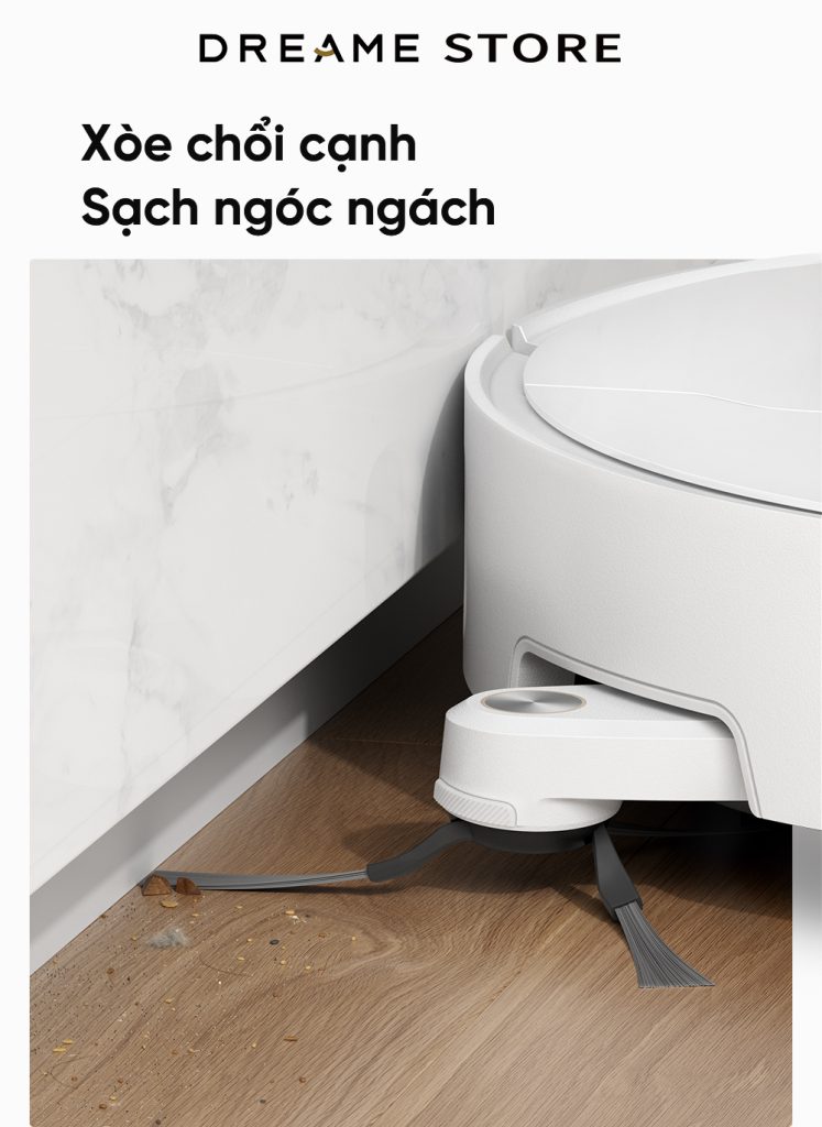 Dreame L40 Ultra chổi cạnh nâng cấp