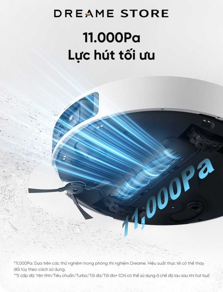 Dreame L40 Ultra lực hút cực mạnh 11.000 Pa