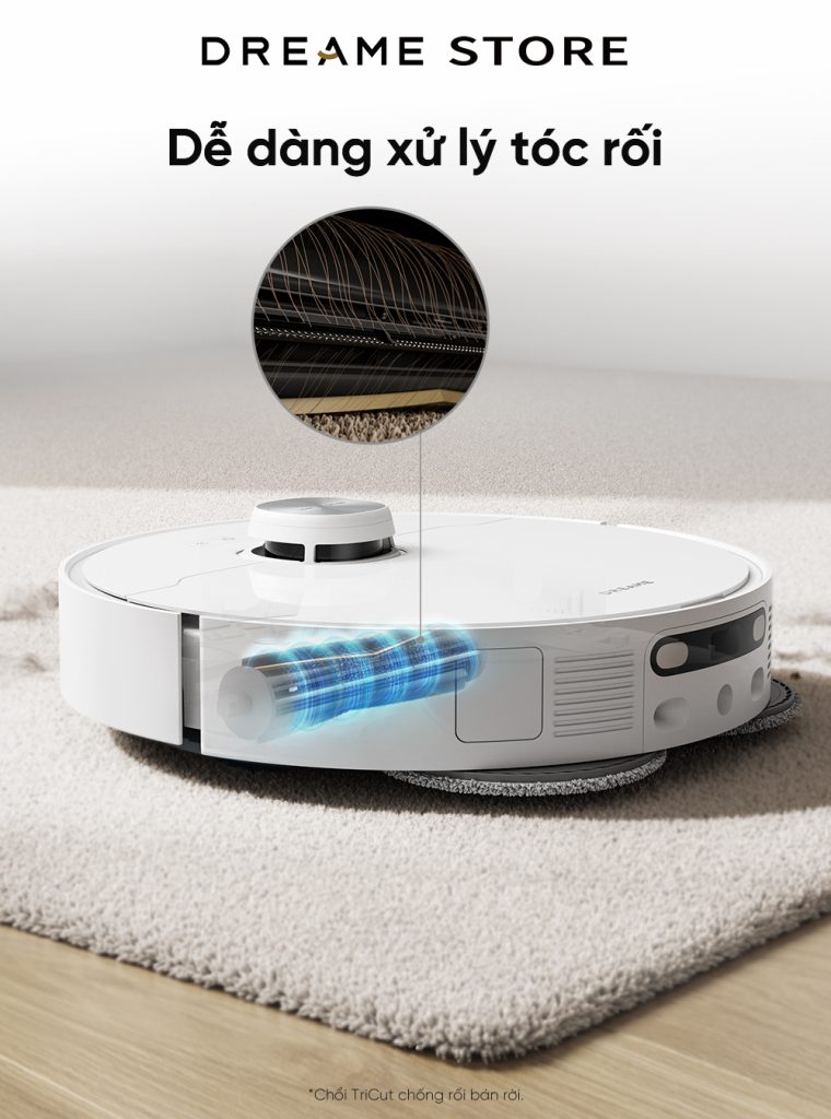 Dreame L40 Ultra chổi Tricut chống rối