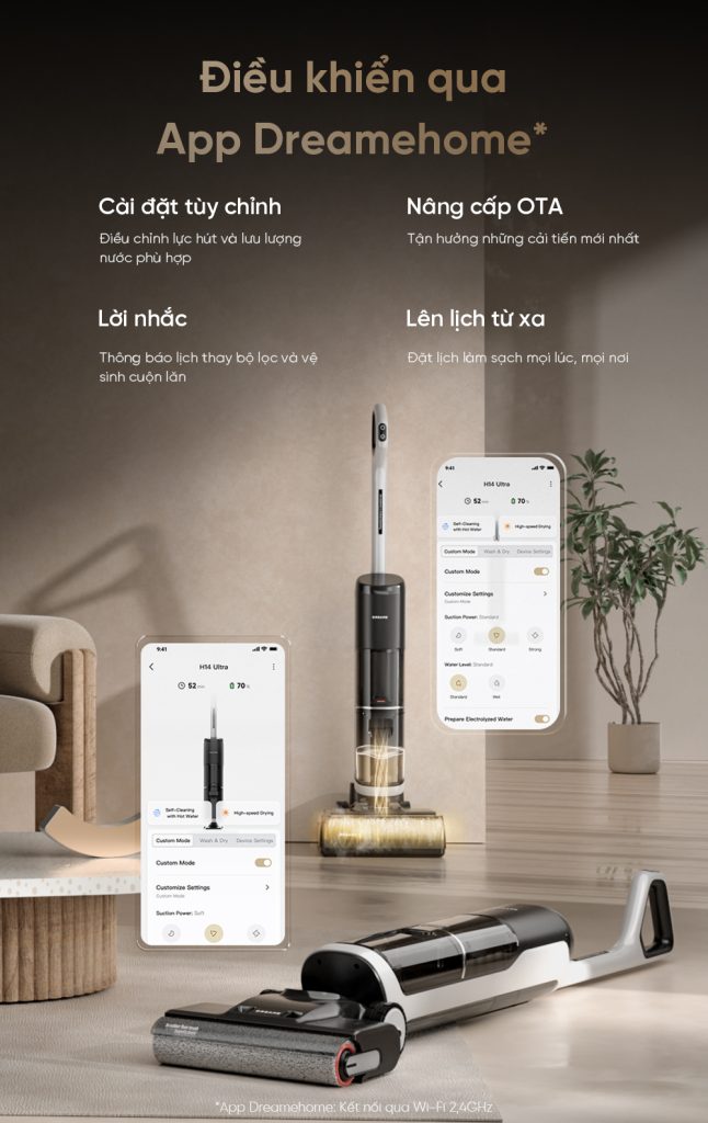 Quản lý tối ưu từ xa qua ứng dụng Dreamehome
