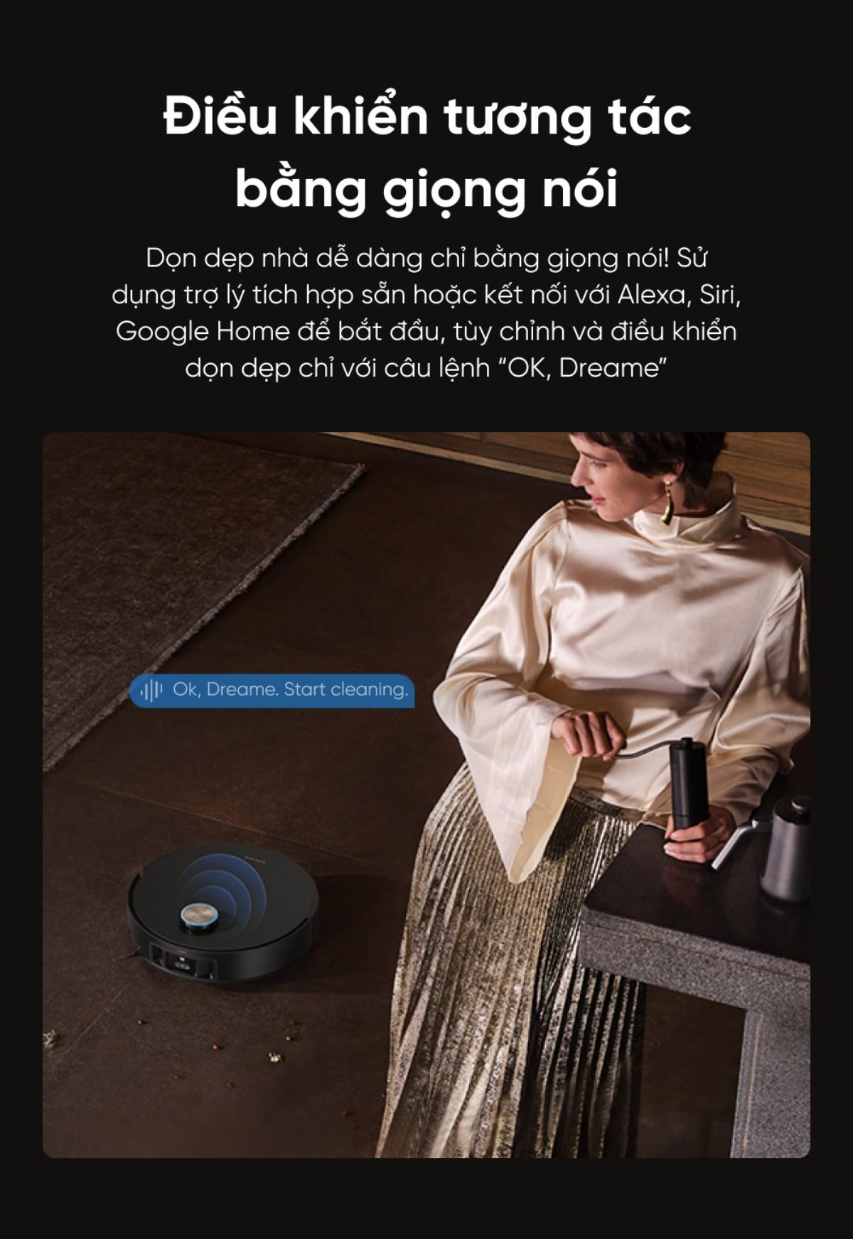 Tương tác bằng giọng nói với Dreame X50 Master