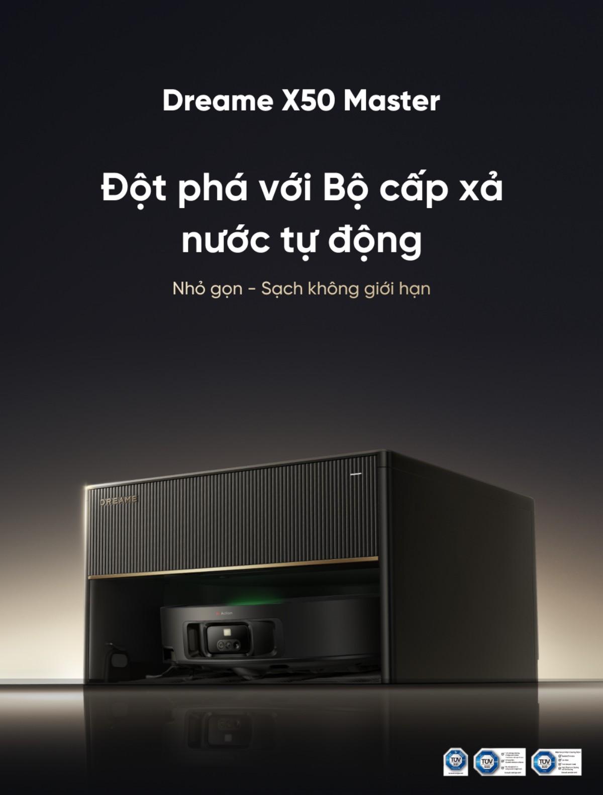 Dreame X50 Master - Robot hút bụi lau sàn thông minh - Chính hãng - BH 24 tháng