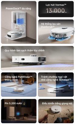 Robot hút bụi lau nhà Dreame D20 Ultra – Bản Quốc Tế – Chính hãng