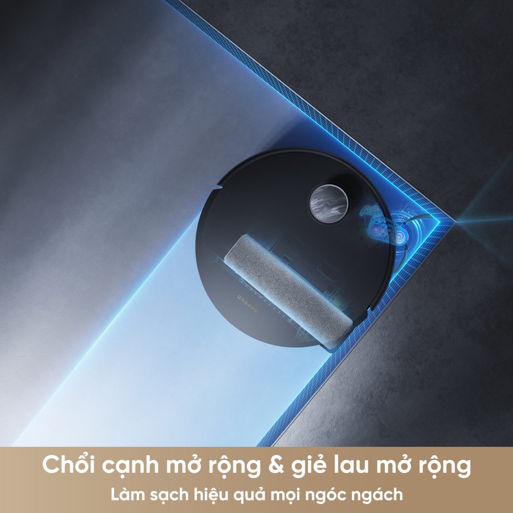  Dreame Aqua 10 Pro Track lau sát mép tường với Công Nghệ MopExtend™