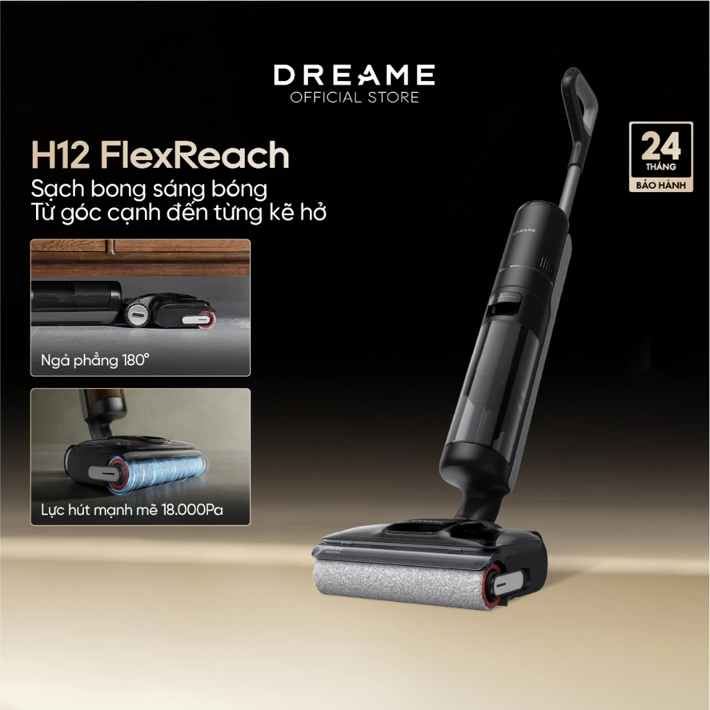 Máy hút bụi lau nhà khô và ướt Dreame H12 FlexReach